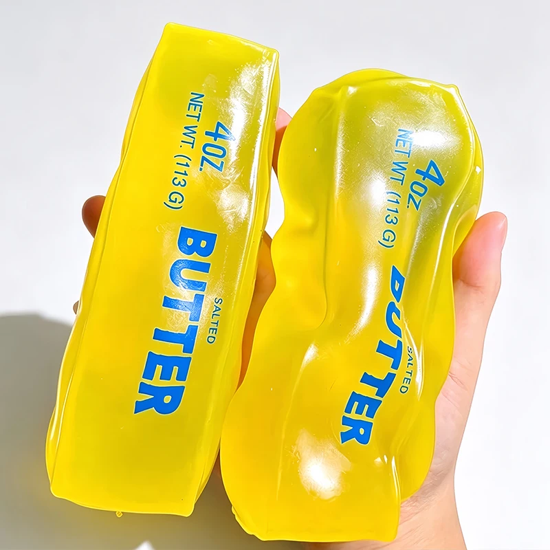 Vaseline Butter Squishy Fidget Toy Soft Plasticity Coconut Oil No Rebound Butter Stick Squeeze Ball Toys Sensory Anti Stress Toy