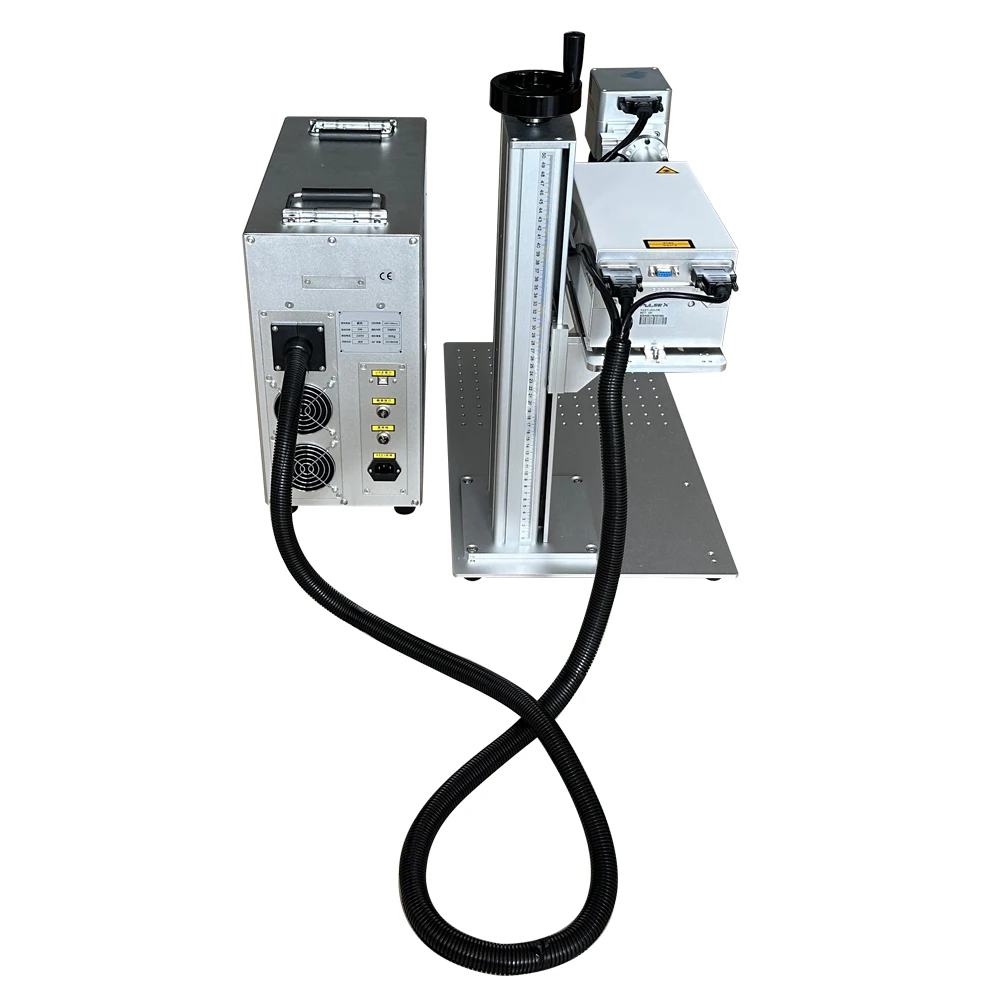 355nm Air Cooled UV 5W Laser Glass Marking Machine Rotary Axis Optional For Silicone Metal Wood Plastic Leather
