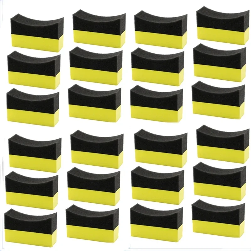2-12Pc Tyre Polishing Waxing Sponge Detailing Applicator Sponge  Applicator Pads Tire Wash Wipe Cleaning Tool Car Cleaning Brush