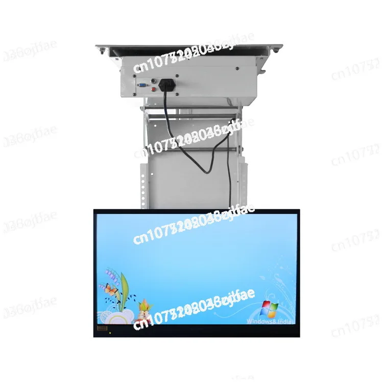 Flip TV Lift Rack with Electric Electronic Ceiling 32-75 Inch Hidden Ceiling Retractable Flip TV Stand
