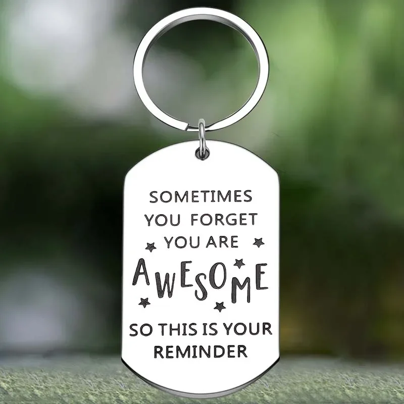 Cute Inspirational Keychain Employee Appreciation Gifts Key Chain Pendant Jewelry Boss Coworker Thank You gift