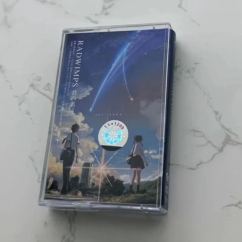 ماكوتو شينكاي اسمك أنيمي الموسيقى أشرطة كاسيت ميااميزو ميتسوها تاتشيبانا تاكي جمع صندوق المسارات الصوتية وكمان المشجعين هدية