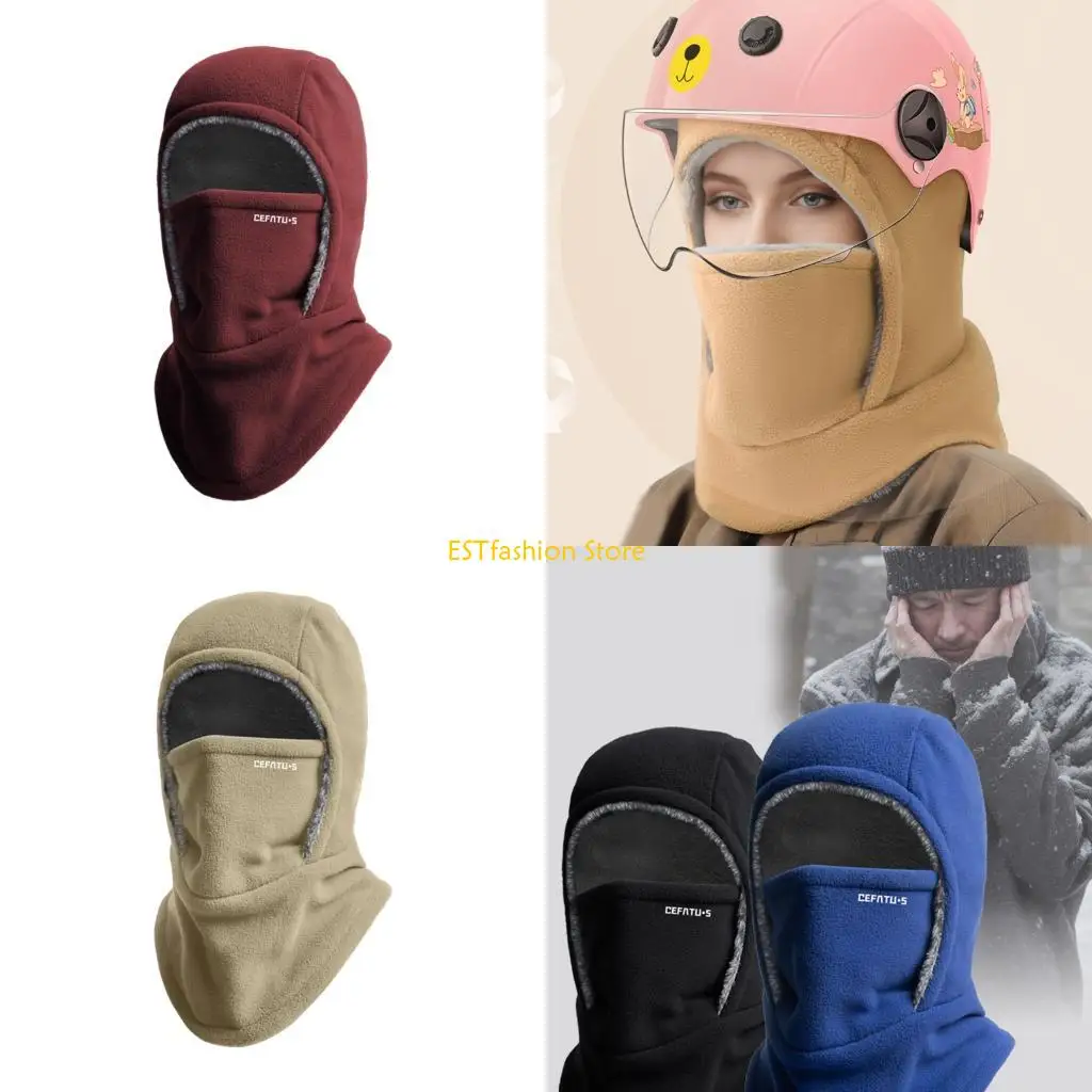 

Y5GC Стильная шапка-бини Теплая шапка-траппер Унисекс ветрозащитная шапка с капюшоном с меховой подкладкой