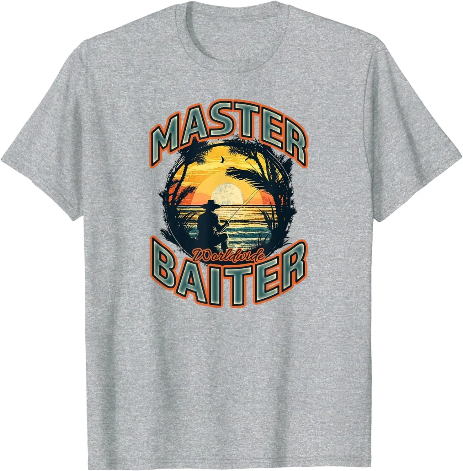 Master Baiter Worldwide Fishing Enthusiast T-Shirt  High Quality 100%Cotton Short Sleeve