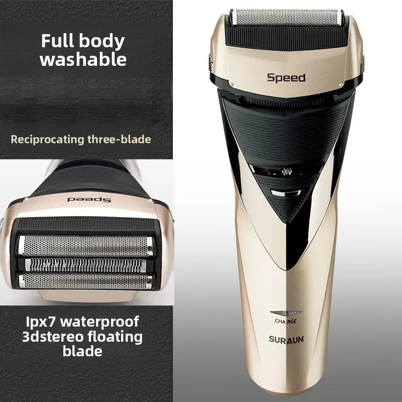 

Поршневая электрическая бритва, мужская перезаряжаемая бритва, нож для мытья всего тела, нож для бороды с бакенбардами