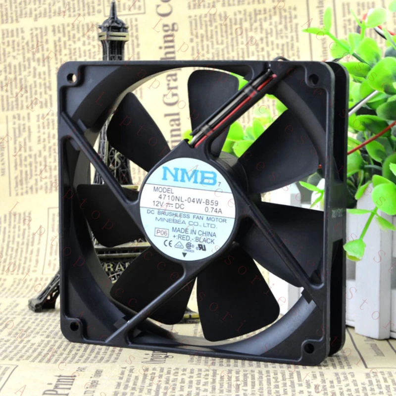 

D 1PC 4710NL-04W-B59 Cooling Fan DC 12V 0.74A 3Pin 120*120*25mm New