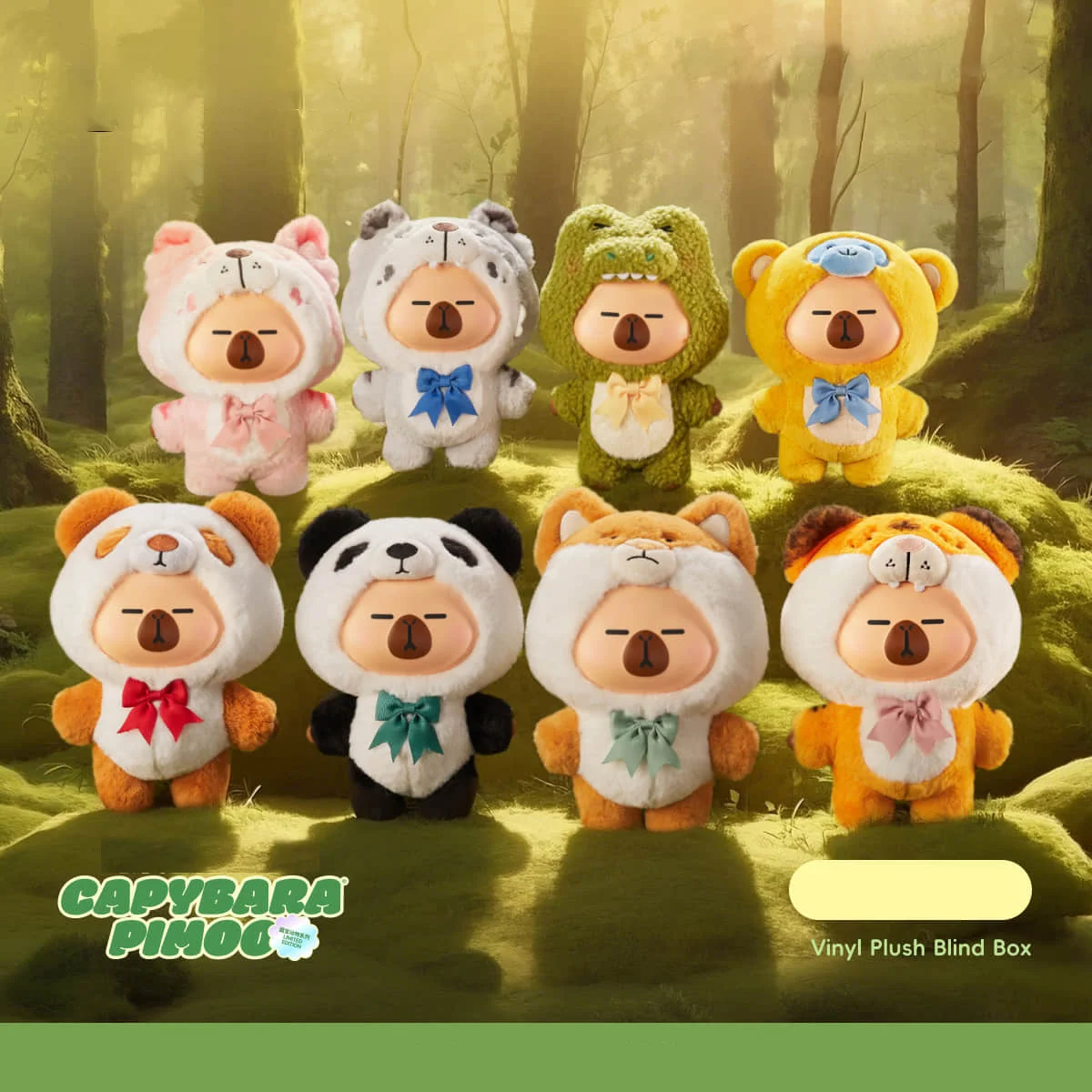 

Genuine Capybara National Treasure Animal Series Vinyl Blind Box Plush Keychain Mystery Box Anime Figure Collection Decoration