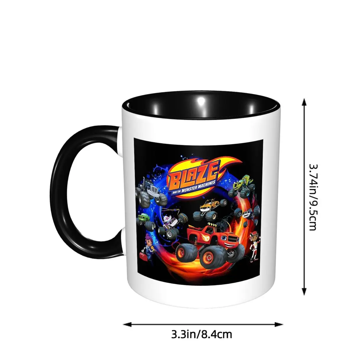 Blaze And The Monster Machines Active Mug Funny Ceramic Coffee Cups Tea Mugs Milk Cup Drinkware Gift for Friends