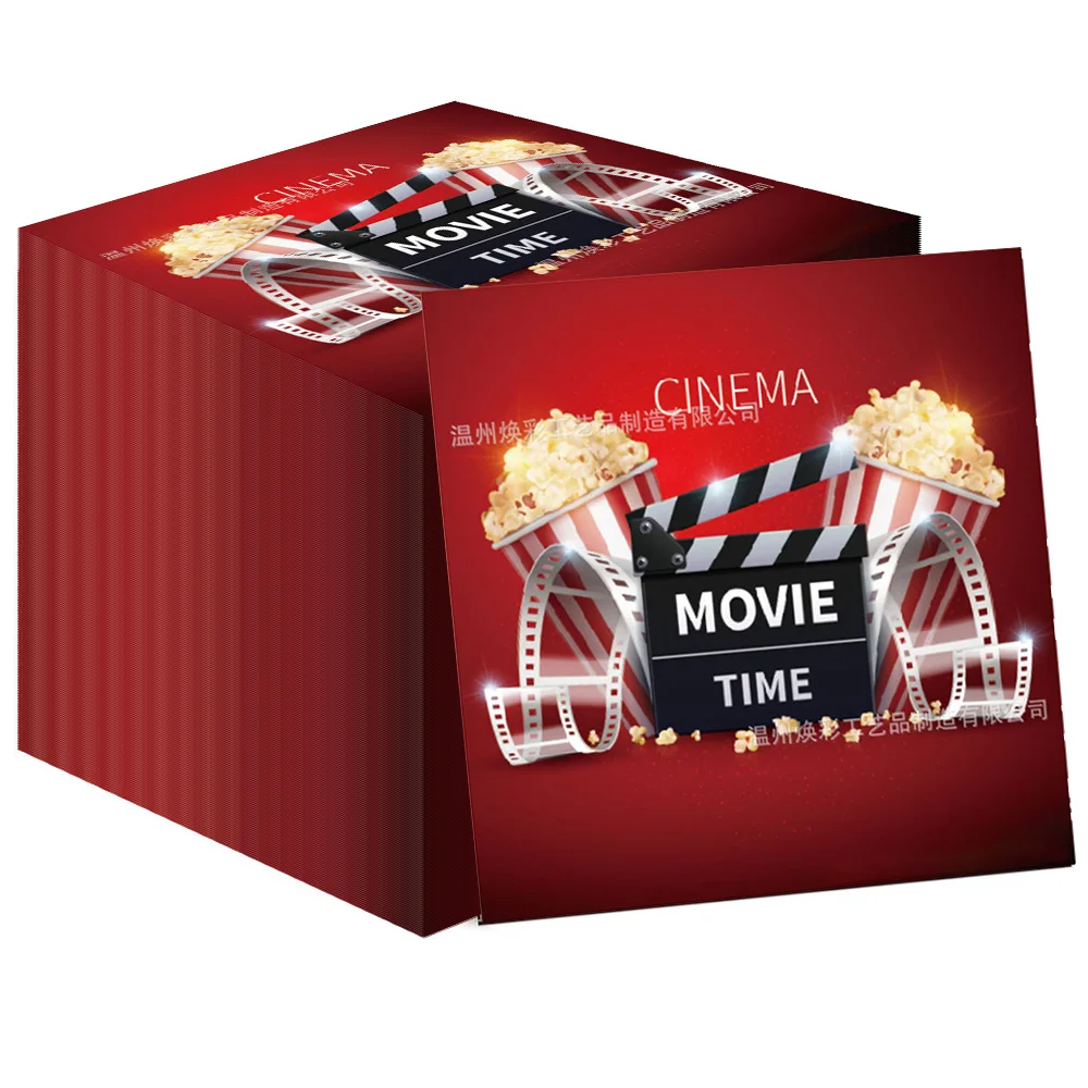 20/40/60/80/100 قطعة المناديل الليلية الفيلم ورقة مربعة الفيلم ليلة المناديل الحفلات المتاح المناديل الورقية زينة العشاء