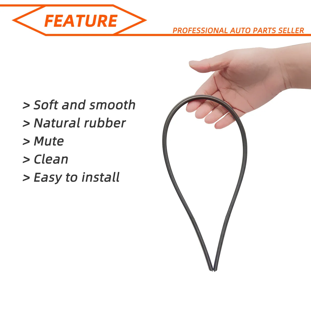 35cm To 80cm Car Wiper Rubber Refill Blade Soft Insert Strip DIY Can Be Cut Windshield Wiper Replacement Parts  26\