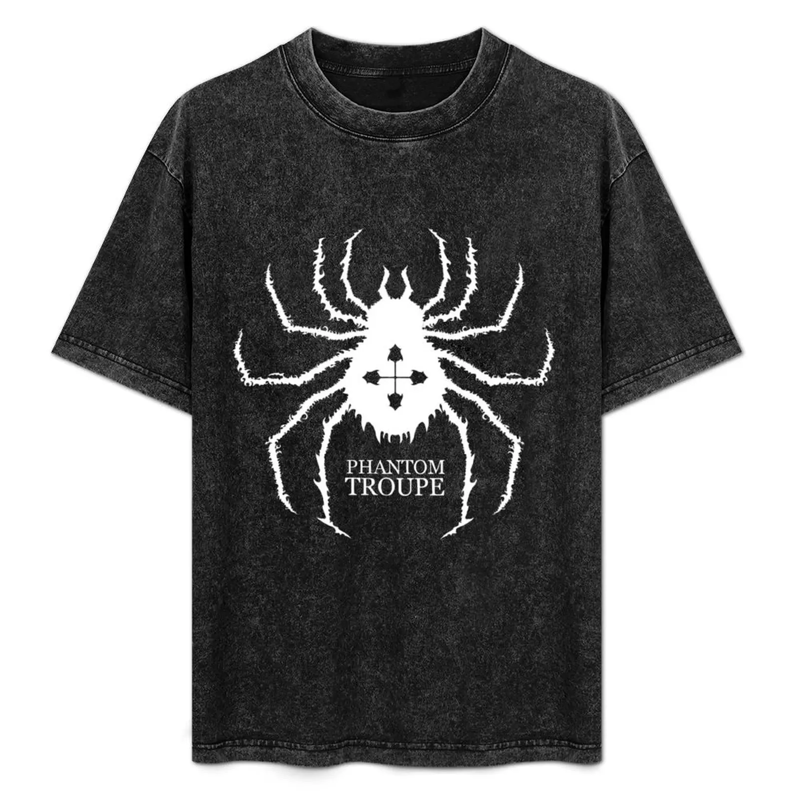 

White Phantome Troupes Spider T-Shirt street wear animal prinfor boys cheap stuff tees t shirts for men cotton