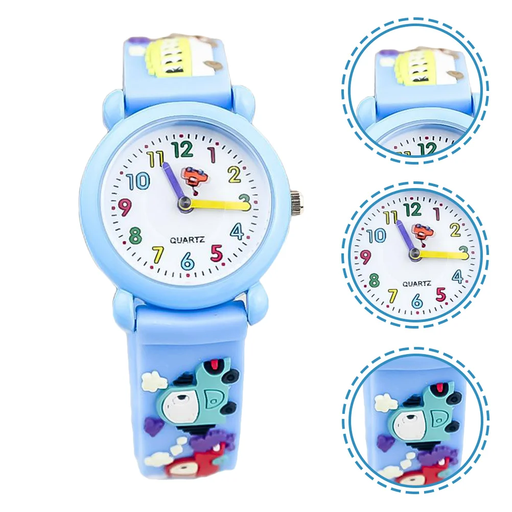1Pcs Children's Watch Cartoon 3D Decorative Silicone Quartz Wristwatch Accurate Time Kids Wrist Watch Lovely Design