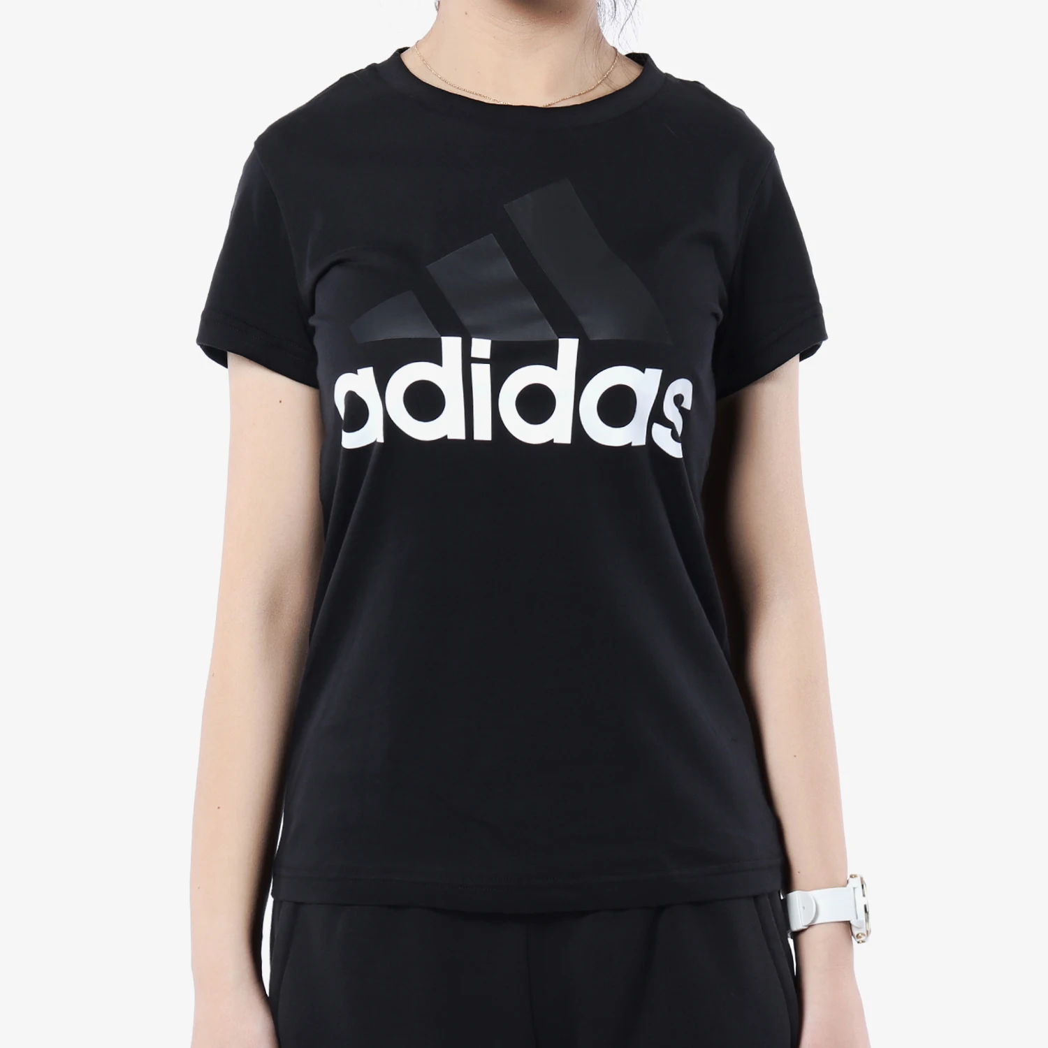 

Женская дышащая спортивная футболка с коротким рукавом Adidas Originals ESS SLI TEE B45786
