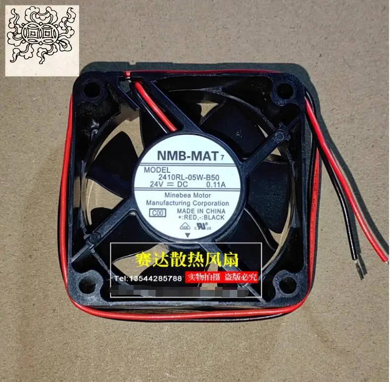 

Ltsf For NMB 2410RL-05W-B50 DC 24V 0.11A 60x60x25mm 2-Wire Server Cooling Fan