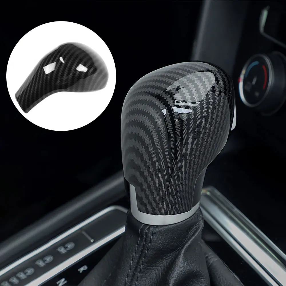 Fit for Toyota Tacoma 2016 2017 2018 2019 2020 ABS Carbon Fiber Gear Shift Knob Cover Trim Accessories