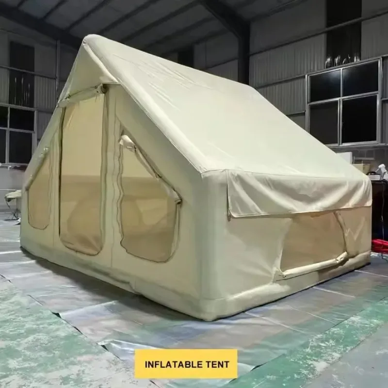 

High Quality Custom Oxford Fabric Double Layer Four-Season Waterproof Quick Setup Portable Luxury Camping Inflatable Tent