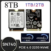 M2 SN740 1TB 2TB 2230 M.2 NVMe PCIe 4.0 SSD for Steam Deck GPD Surface Laptop Tablet Mini PC Computer Rog Ally