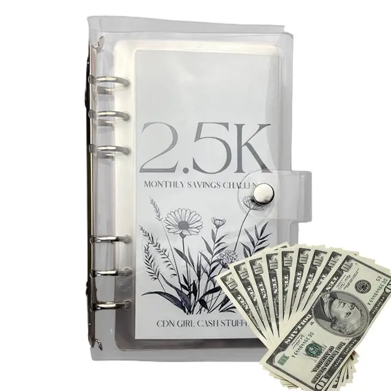 

Reusable Binder Saving Challenge Budget Envelope Wallet Clear Budget Binder With Envelope Savings Challenges Financial Assistant