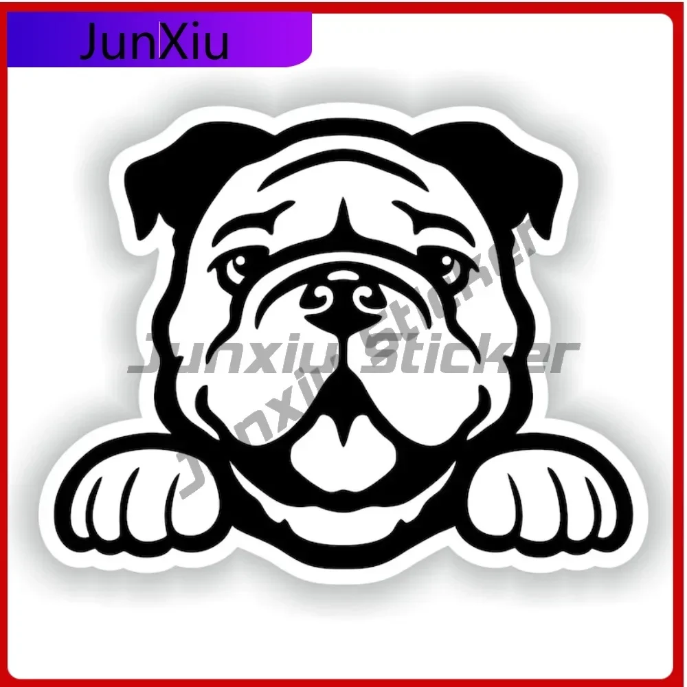 

Cartoon Bulldog French Stickers Animals Graffiti Scratch Cover Vinyl Decals Glass Can Bumper Waterproof Decals V125 Motorcycle
