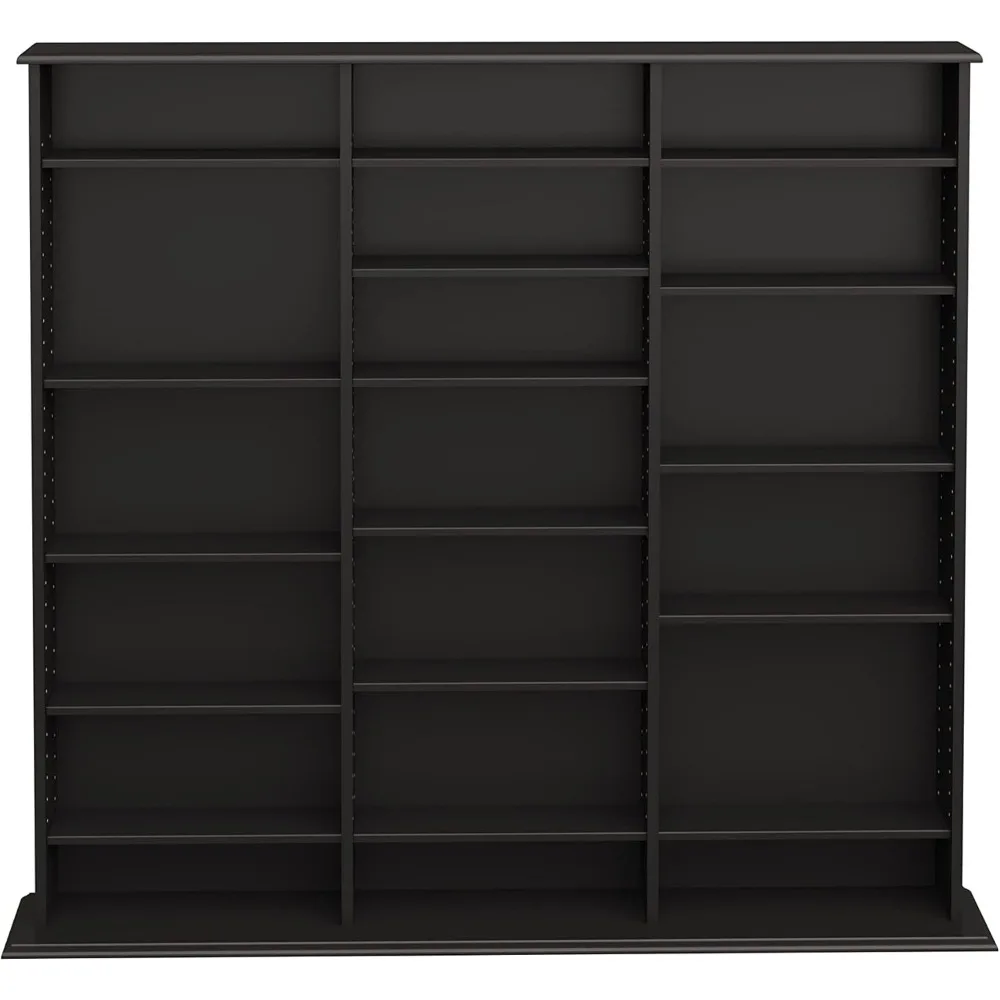 Triple Width Wall Storage, Black