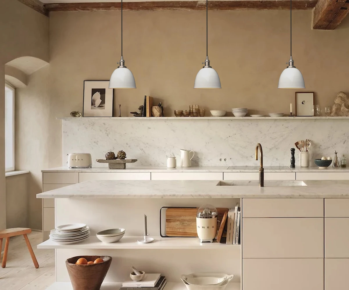 Phansthy Vintage Style Pendant Light with Switch, Metal 8.1\