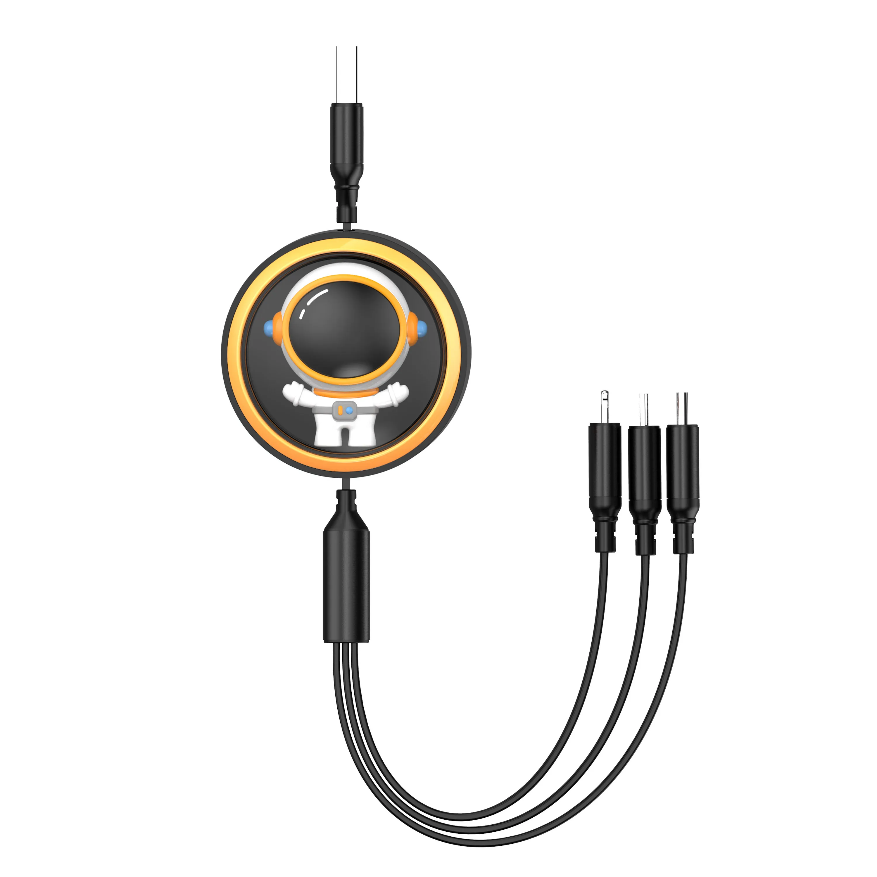 كابل بيانات شحن سريع للغاية 3 في 1 5A مناسب لهاتف iPhone Huawei Samsung Xiaomi OPPO كابل شحن تلسكوبي للهاتف المحمول