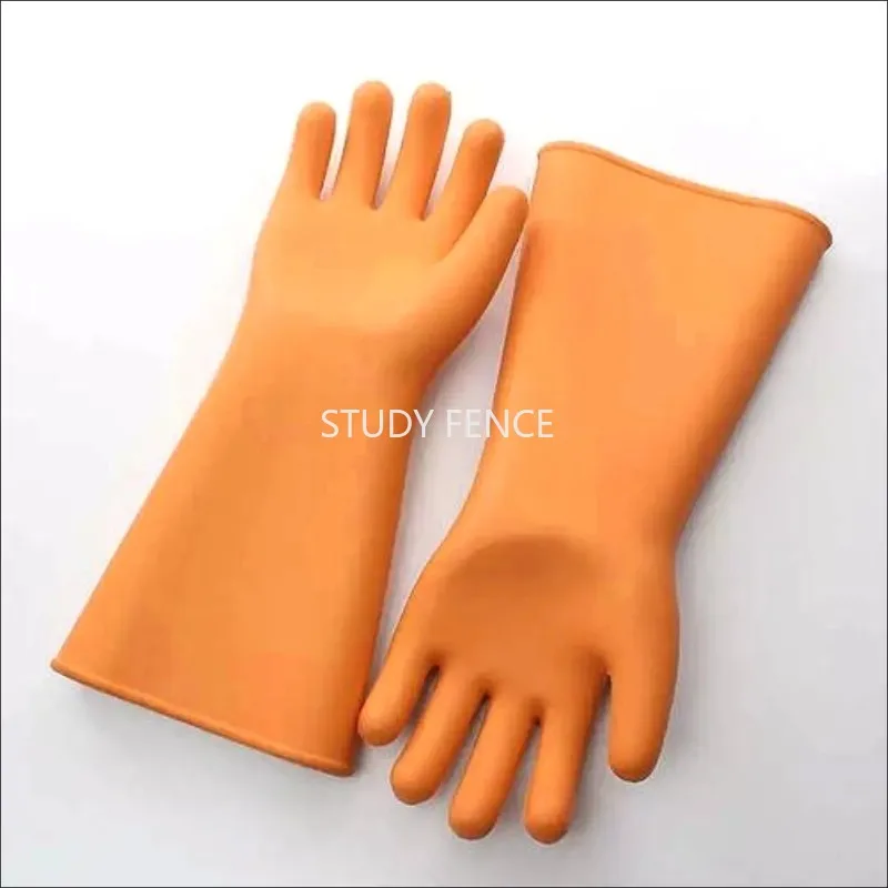 1pack 20V High-voltage Insulated Gloves, Rubber Gloves, Household Finger Gloves, Electrician Specific Glove, Cleaning Tools