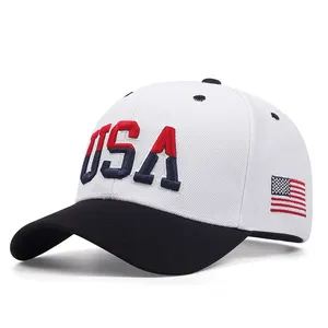 Baseball Caps Classic Stickerei USA für Männer und Frauen, Snapback -Hut, Unisex, Hip -Hop -Hüte, Schneller Ball, New Fashion, 2024 8 Hauptverkaufshut Land Amerikaner - №7