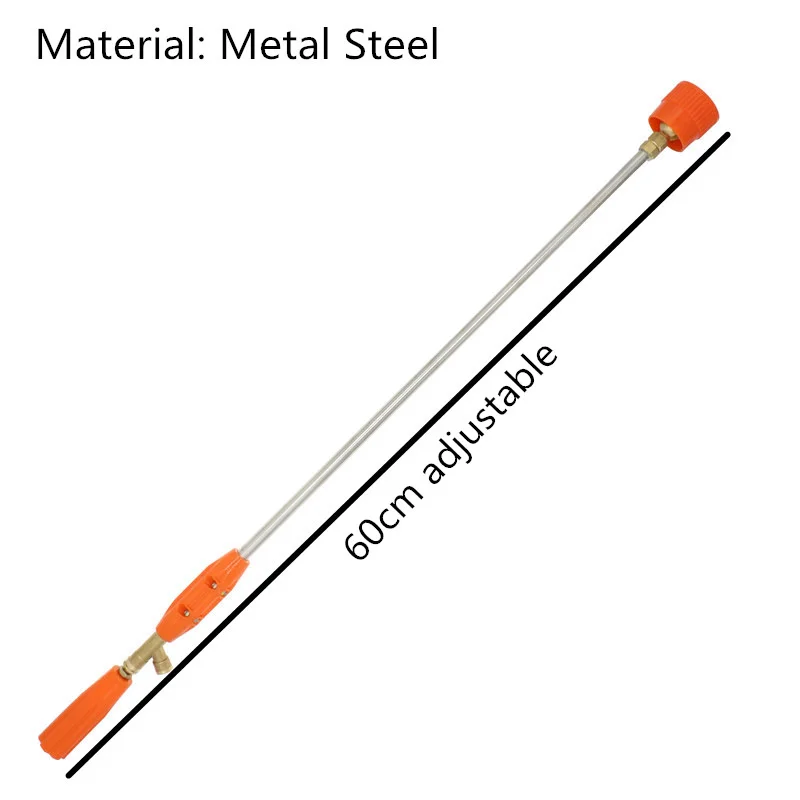 조절식 농업 농약 스프레이 건, 정원 분무기, 고압 랜스 분무기, 농업 급수 사용, 1/4 인치 실, 60cm