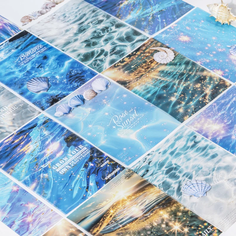 

8 упаковок/лот, погружной просмотр морской серии, милая милая декоративная наклейка в стиле ретро