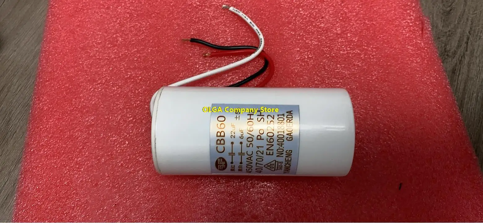 6UF   CBB60 22UF+6UF 450V 450VAC 50/60HZ 3-wire capacitor  22UF