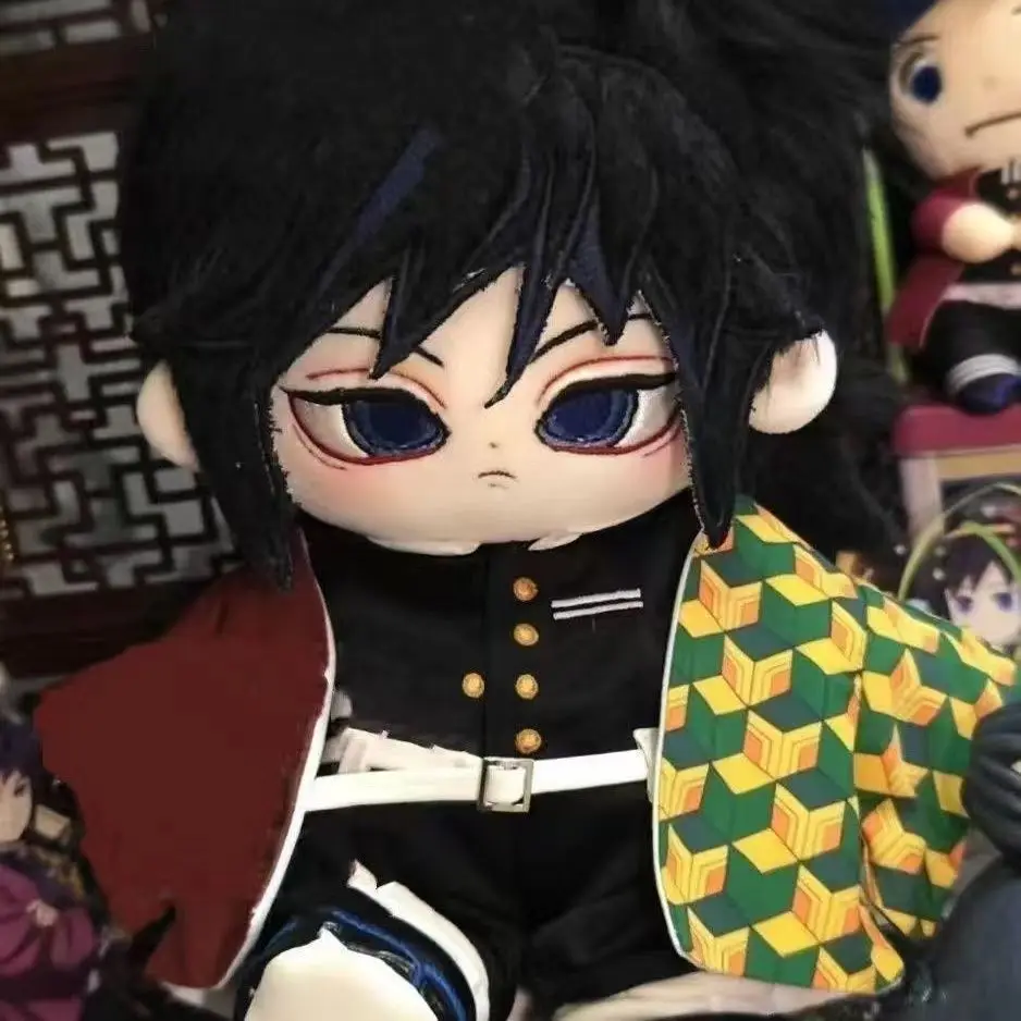 

20CM Anime Demon Slayer Tomioka Giyuu Cosplay Mascot Replacement Clothes Cartoon Toys Plushie Gift Christmas Present Cotton Doll