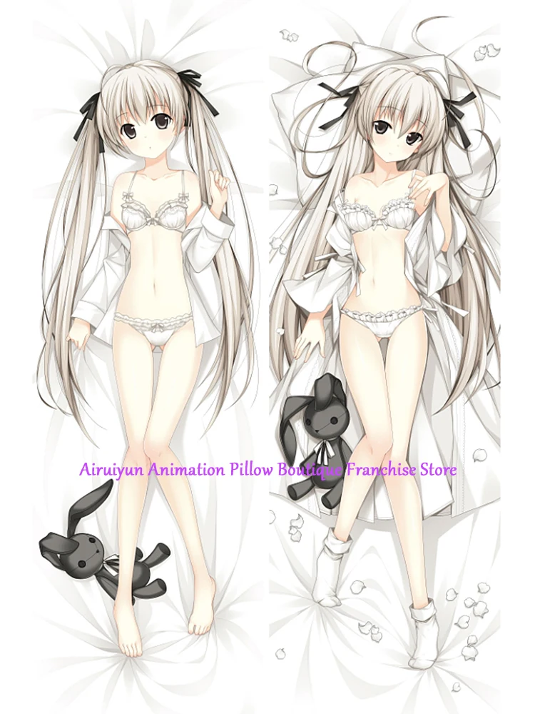 Anime Dakimakura Pillow Case  Sora Kasugano   Sexy and Busty Beautiful Girl Double-Sided Halloween Decoration