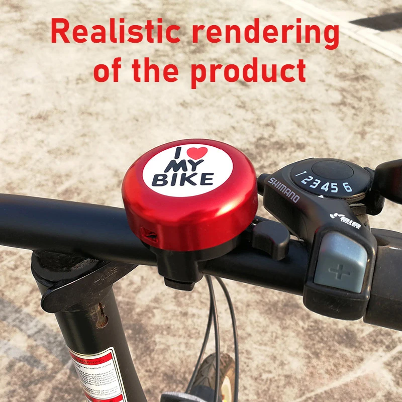 1pc Bicycle Super Ringing Bell For 2.2cm Car Handle Speaker Safe Driving Solid Screw Fixation Unisex Children Cycling Refit Part
