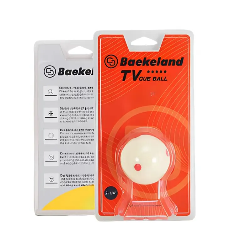 

Премиальный оригинальный бильярдный шар BAEKELAND 2-1/4'' (57,2 мм) с 6 красными точками, изготовленный из фенольной смолы, для тренировок/соревнований.