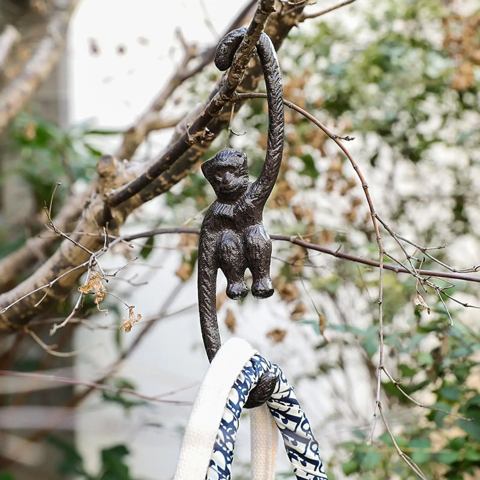 

Heavy Duty S Monkey Hook 7.6" Metal Hook Rustic Indoor Outdoor Decorative S Shaped Bracket Cast Iron Plant Hanger for Hanging