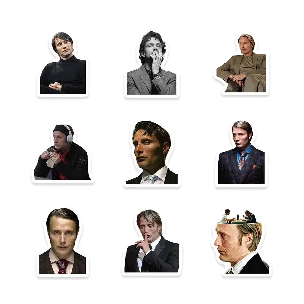 60 قطعة من ملصقات هانيبال جرافيتي المزخرفة المقاومة للماء، حافظة هاتف للكمبيوتر المحمول، خوذة DIY #5