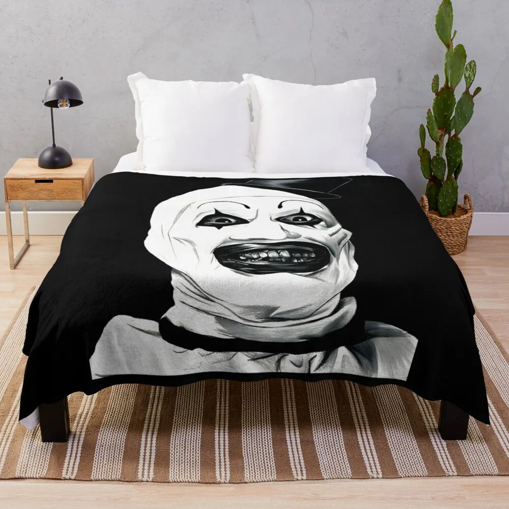 Art The Clown Terrifier Classic Throw Blanket Nap Luxury St Blankets