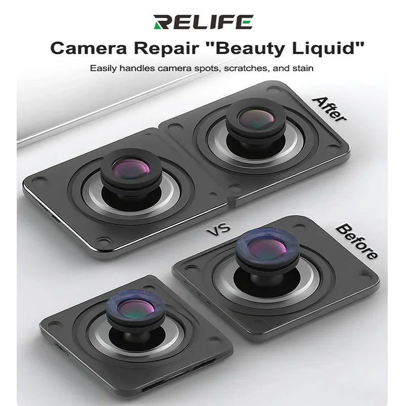 RELIFE RL-035Q Camera Aperture Blue Light Repair Liquid Eliminates Phone Digital Camera Lens Scratches Stains Spots Fast Curing