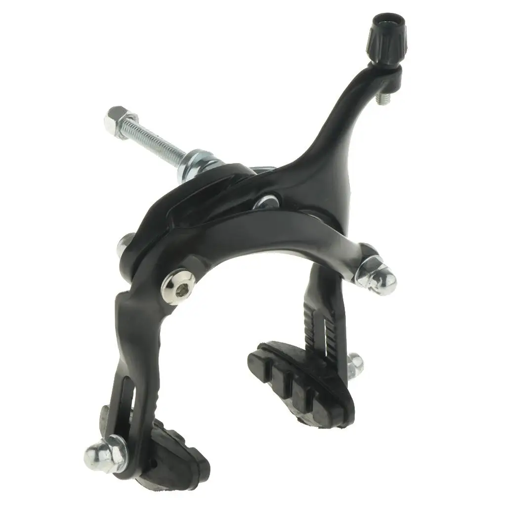 Image of Langlebige Bremse Rennrad Rennrad bremse Aluminium legierung Seiten zug Bremssattel vorne mit verschleiß festen Bremsbelägen