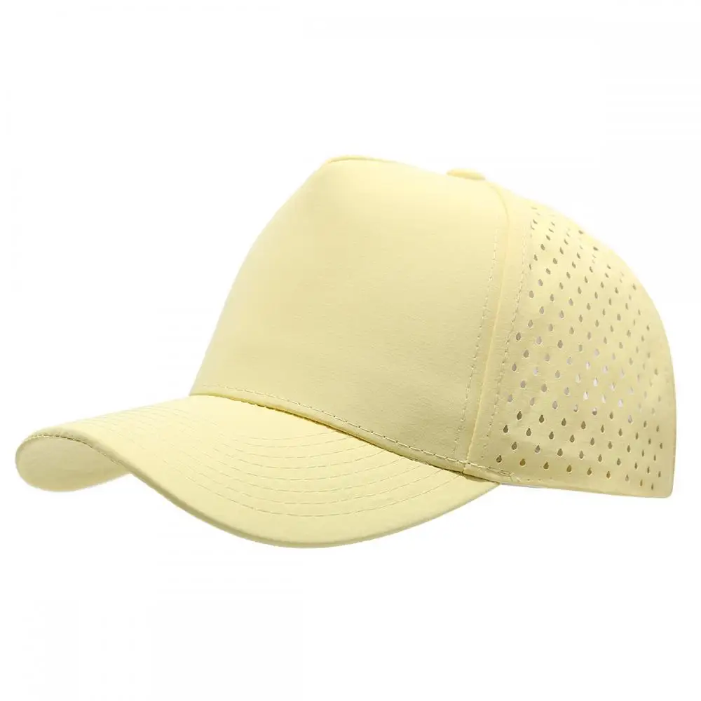 1 Stück Neue Fünfschichtige Laserperforierte Schnelltrocknende Kappe Atmungsaktive Sport-Visierkappe Sommer Wasserdichte Perforierte Trucker-Baseballkappe – Detail 12