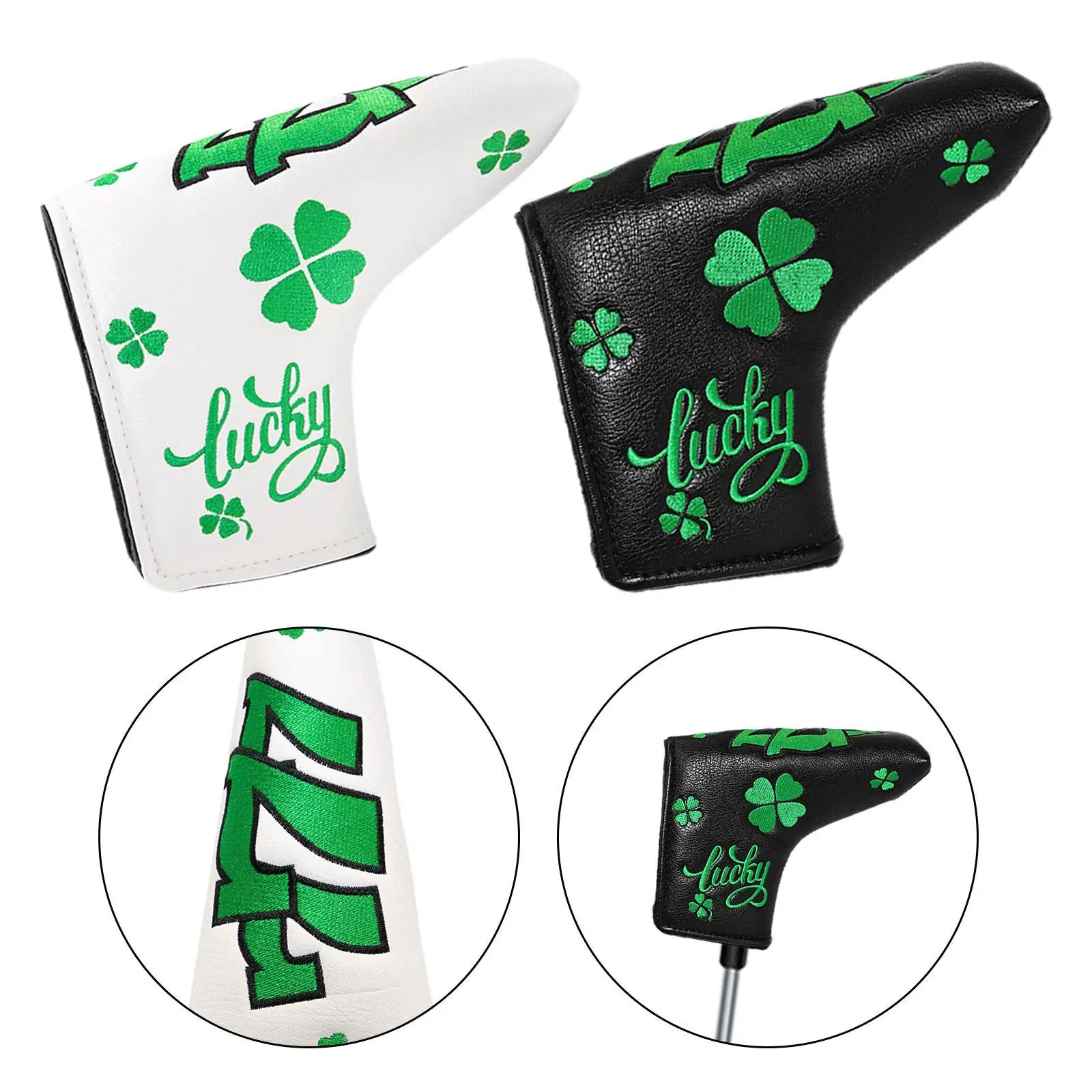 Golf Putter Cover Wrap Sleeve Waterproof Soft Inner Lining Golf Putter Protection Guard Golf Club Head Cover Fits Most Putters