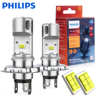 1/2PC Philips Ultinon Essential Moto HS1 10W H4 Led Headlight High/Low Beam Motorcycle Lamp Led Bulbs 11636UEMX1 PX43t 6000K 12V