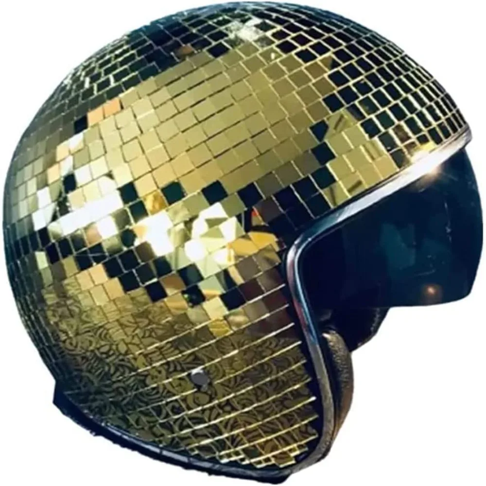 casque-premium-a-effet-miroir-scintillant-effets-lumineux-Eblouissants-conception-entierement-reflechissante-visiere-rabattable-retractable