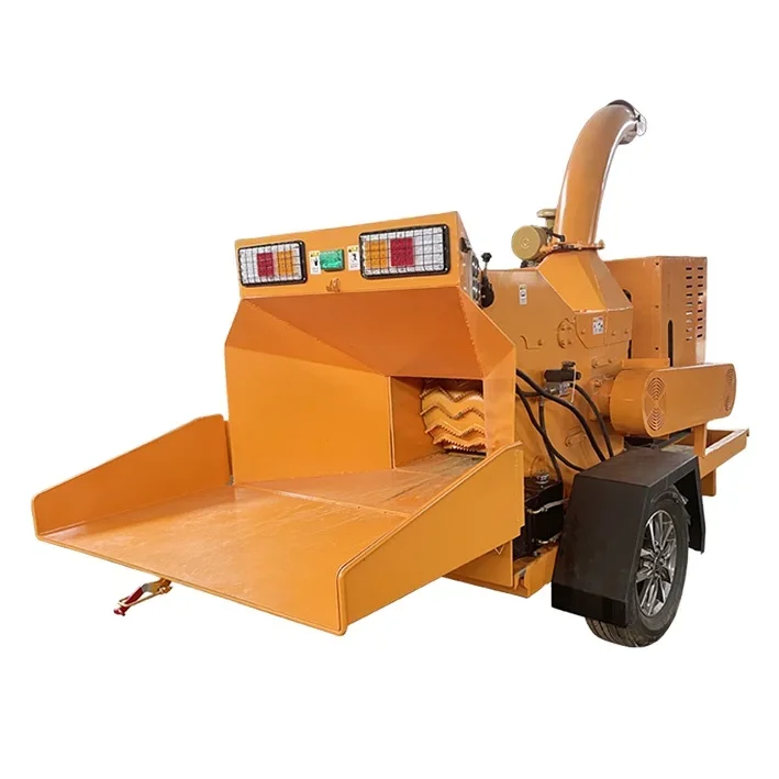 

ForBest Selling Eco Friendly Wood Crusher Saw Dust Machine Mobile Diesel Motor Street Greening Chipper Garden Branch Crusher