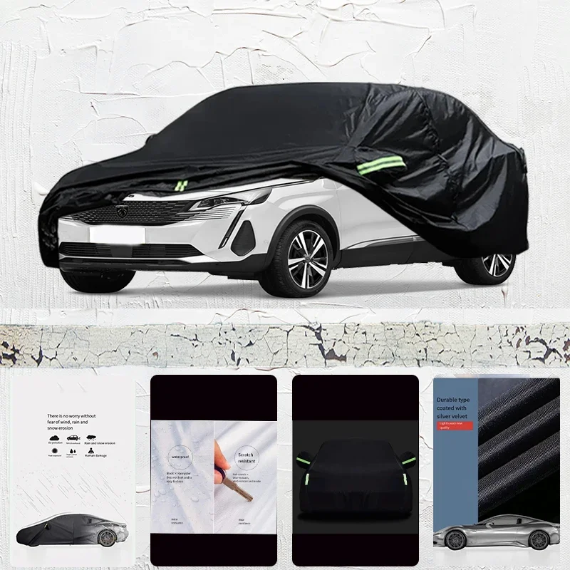 

For Peufeot 5008 all-weather outdoor fully covered with snow and UV protection waterproof Sun Shade Snow Rain Wind Resistant