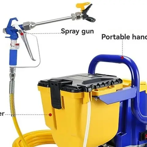 

850W Airless Paint Sprayer, 4.5L Quick-Fill Funnel Electric Spraying Machine for Latex Paint, Thick Coatings 110/220V