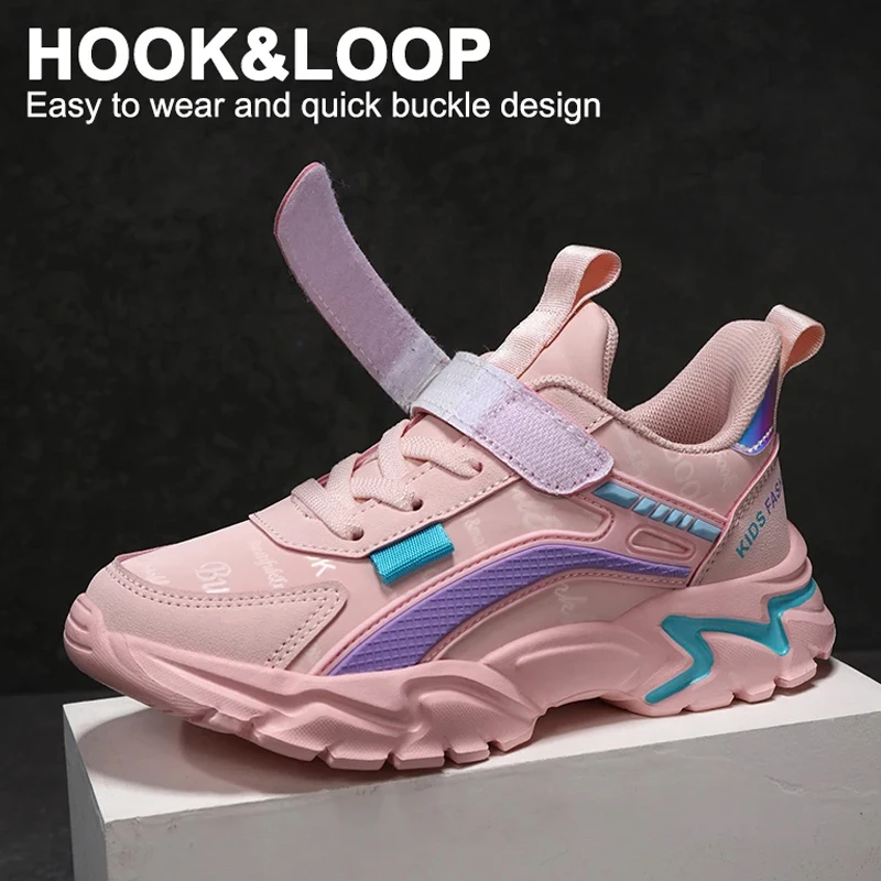 Trendy Kinder Casual Schuhe Mädchen Tennis Rutschfeste Student Kinder Outdoor Sport Lauf Sneaker Komfort Walking Schuhe – Detail 8