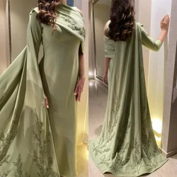 Customized Jersey Beading Graduation A-line High Collar Bespoke Occasion Gown Long Dresses Classic Exquisite Modern Style Pastro