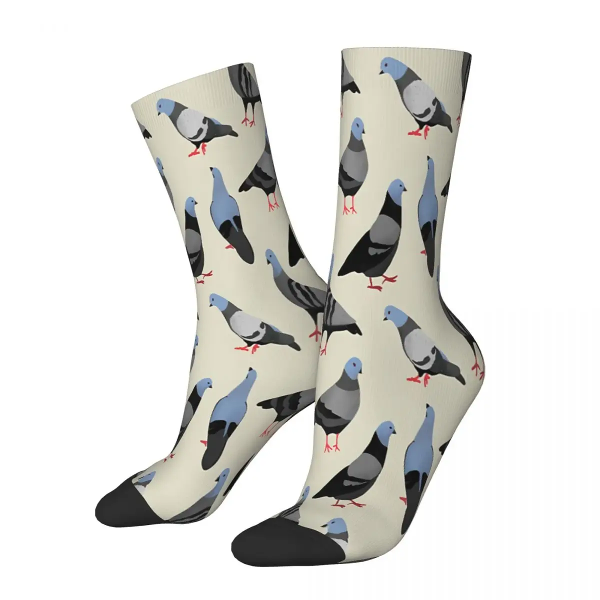 Chaussettes en polyester The Pigeons pour hommes et femmes, bas d'été